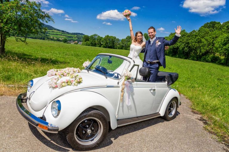 Hochzeit in Oberried VW Kaefer 768x512